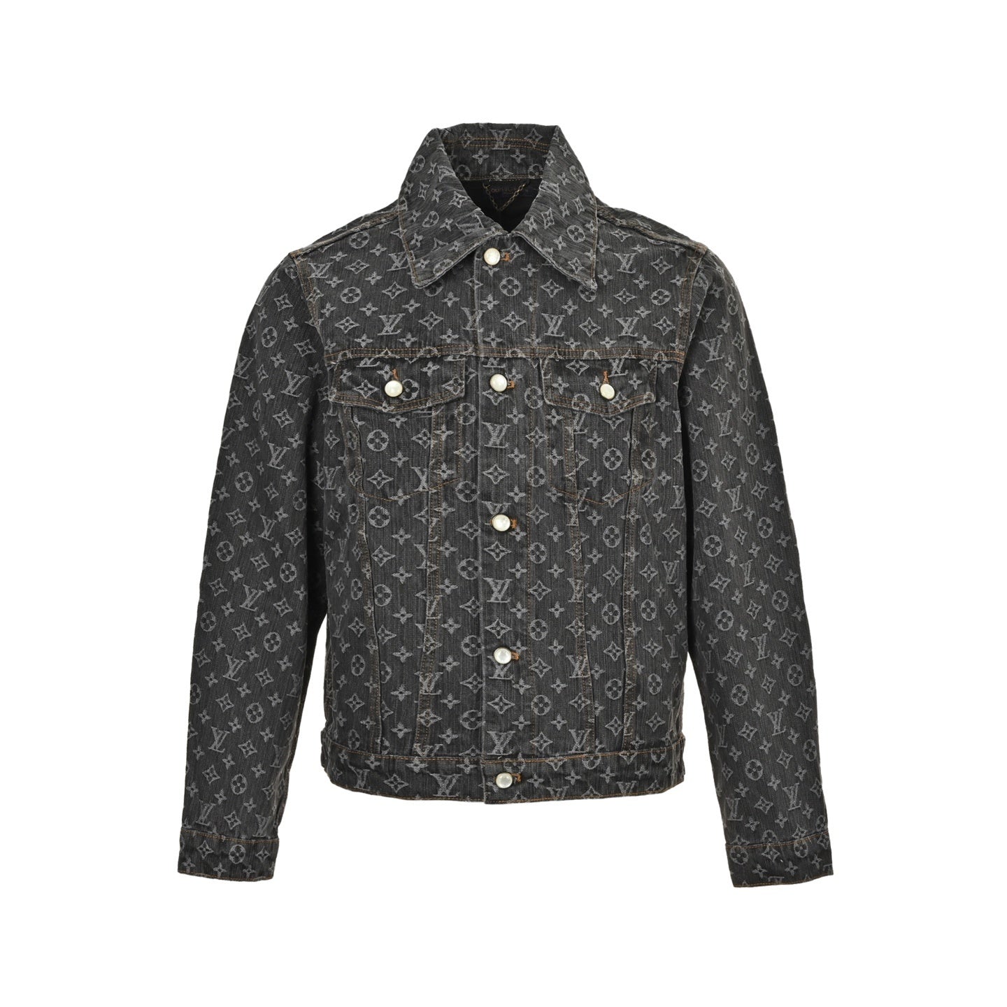 Monogram Denim Jacket | Washed Black