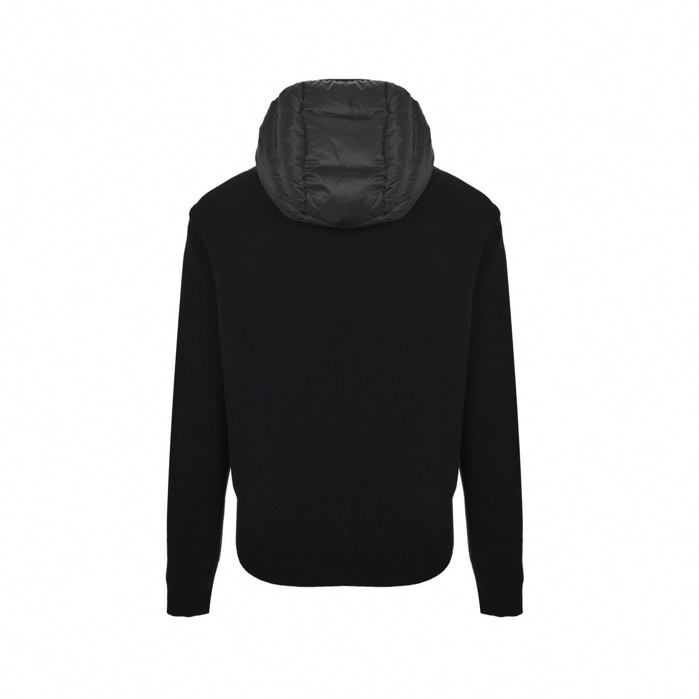 Tonal Logo Hybrid Knit Jacket | Black