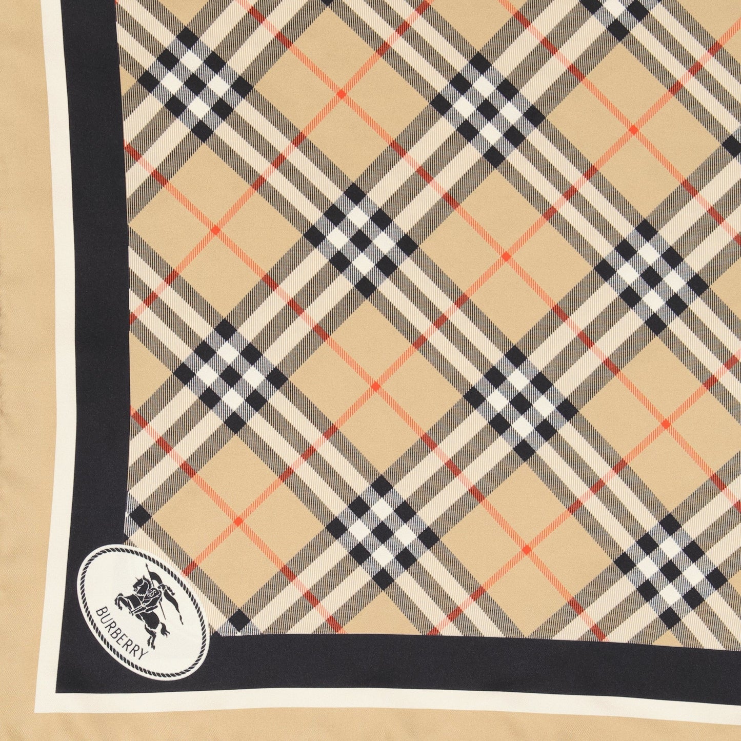 Checked Silk Scarf