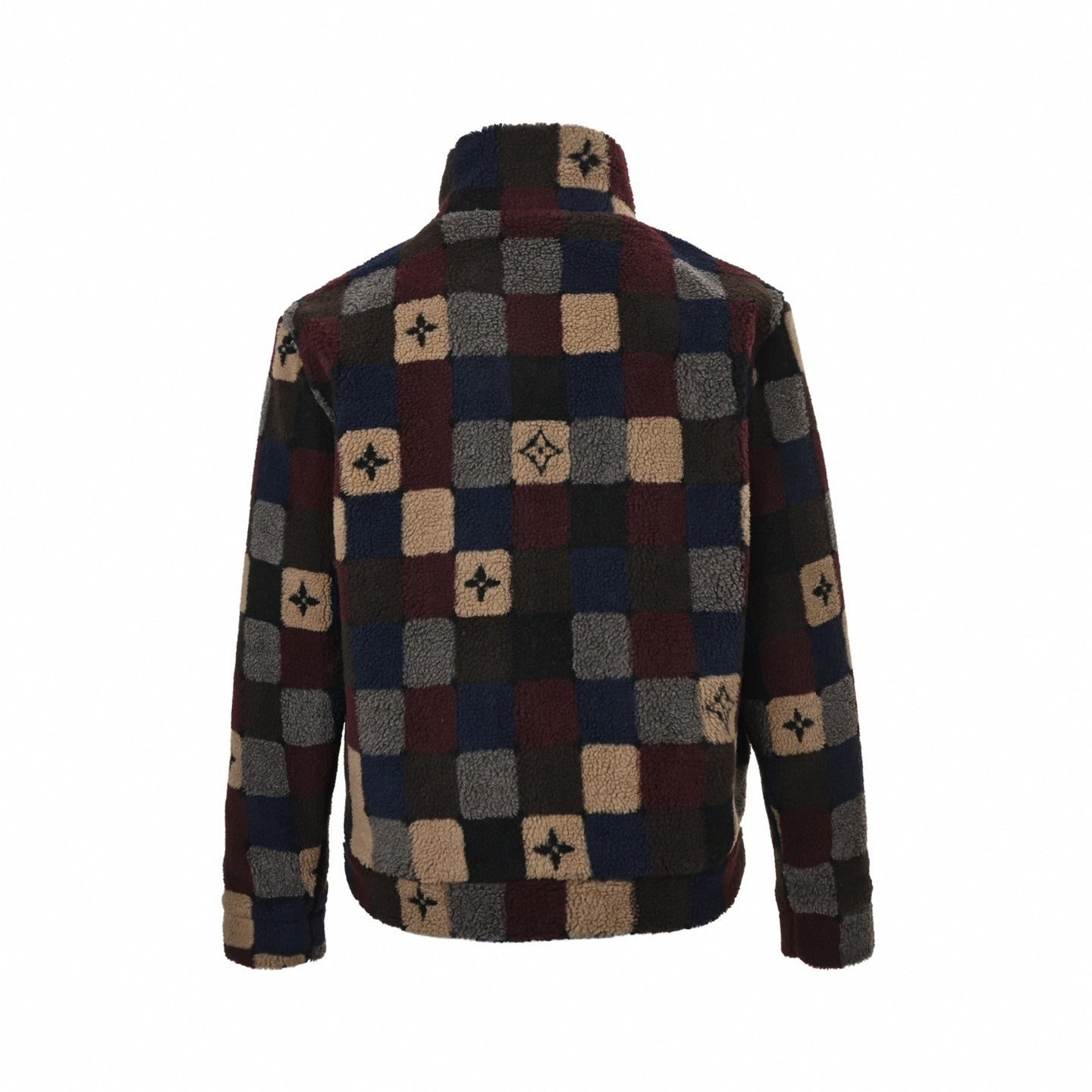 Damier Fleece Zip Jacket | Multicolor