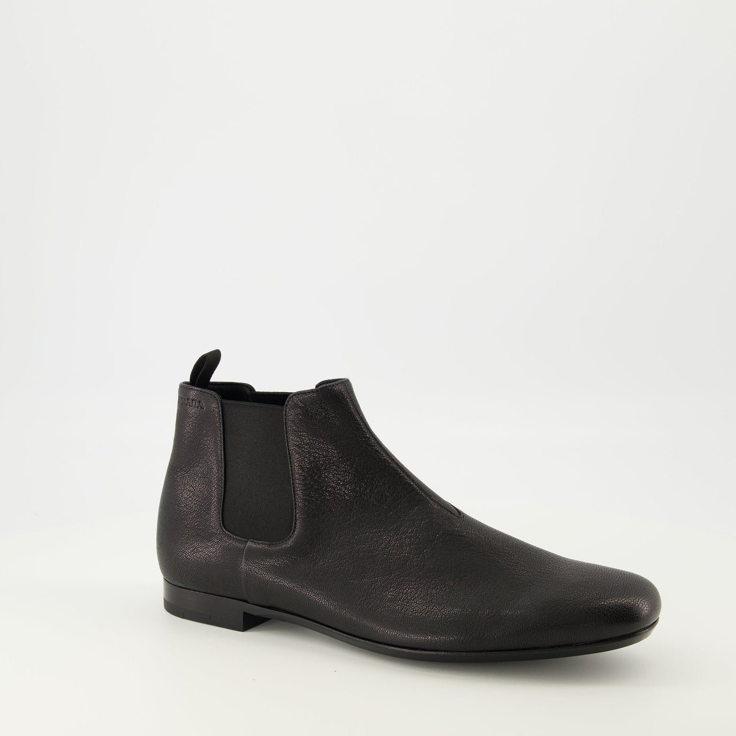 Black Leather Chelsea Boots