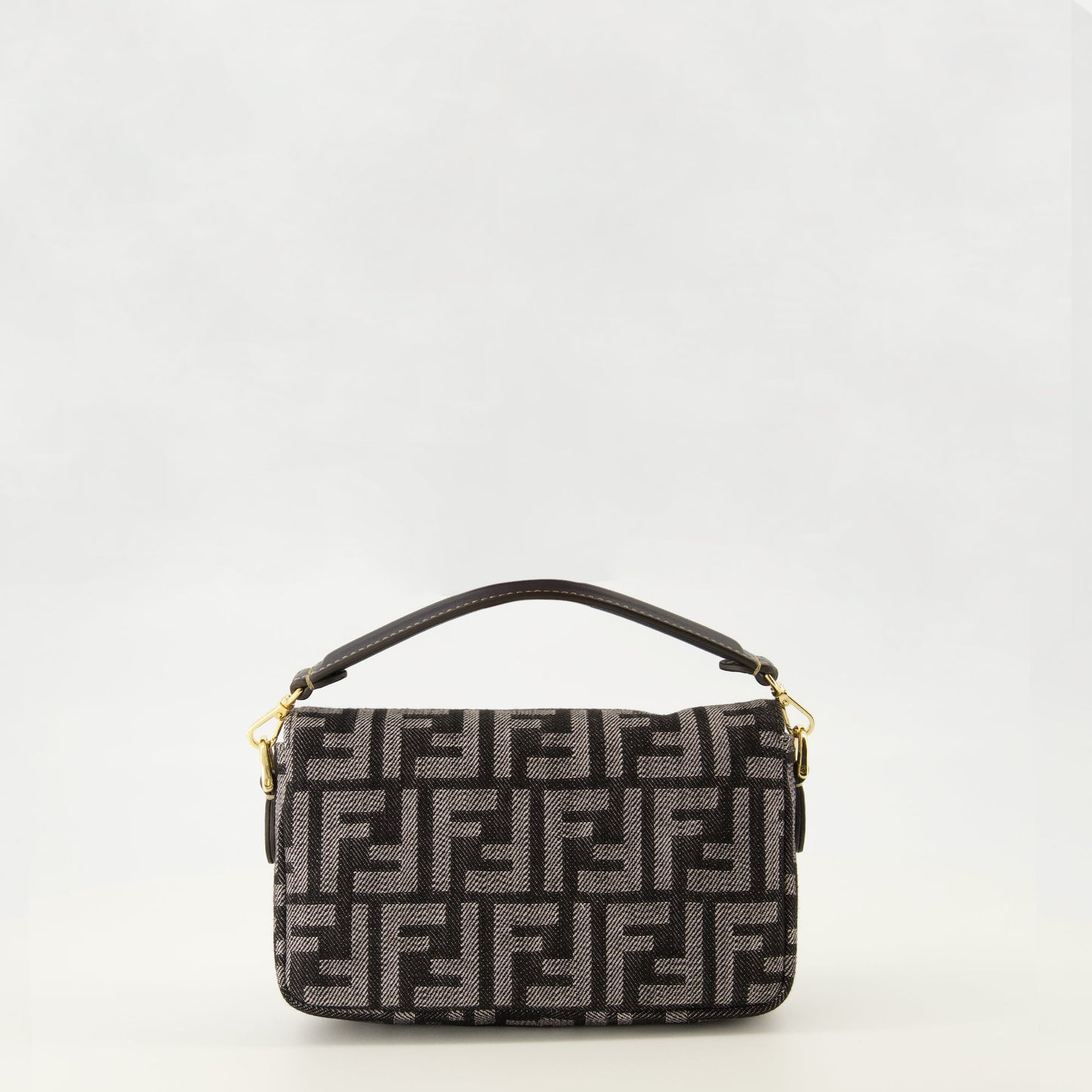 Mini Baguette Bag in FF Denim