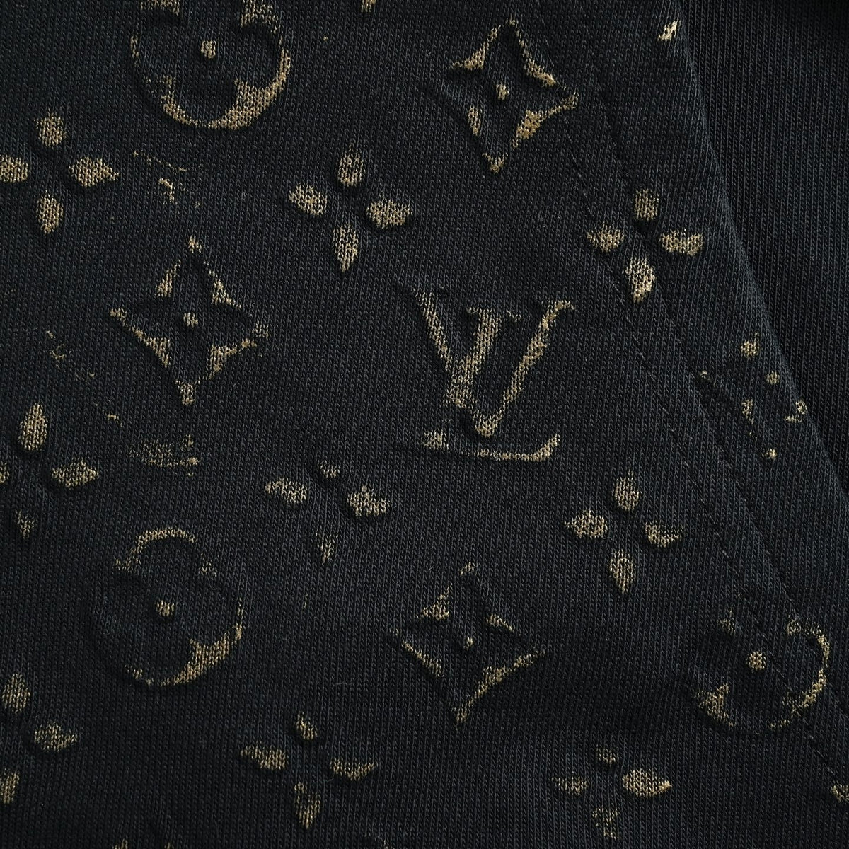 Monogram Jacquard Panel Full-Zip Hoodie