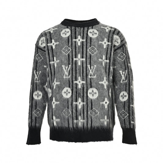 Brushed Knit Monogram Sweater