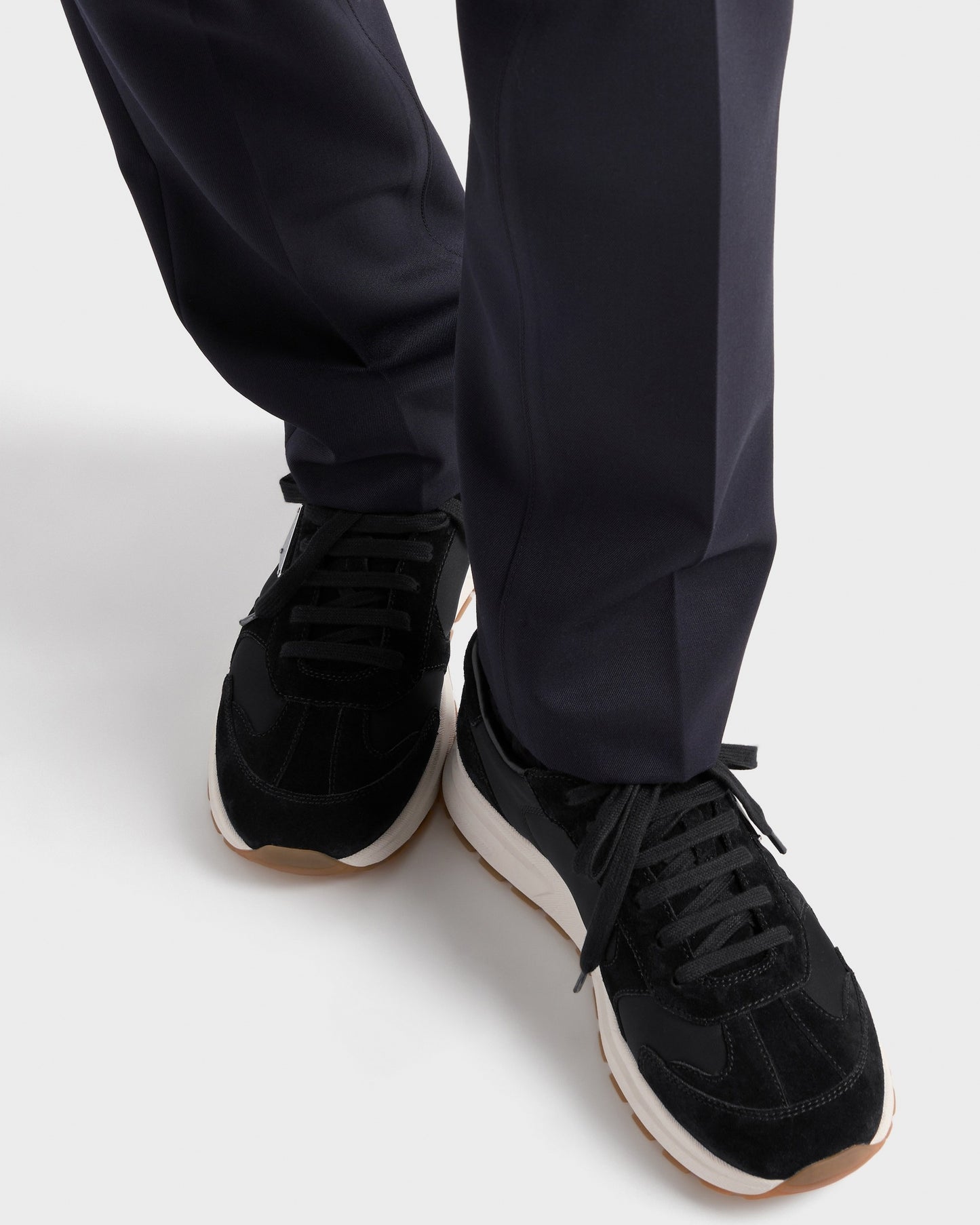 Prax suede and Re-Nylon sneakers