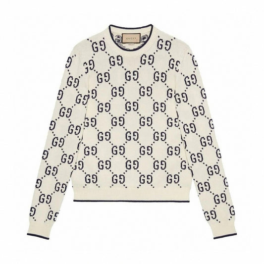 Cotton Wool Picot Trim Sweater