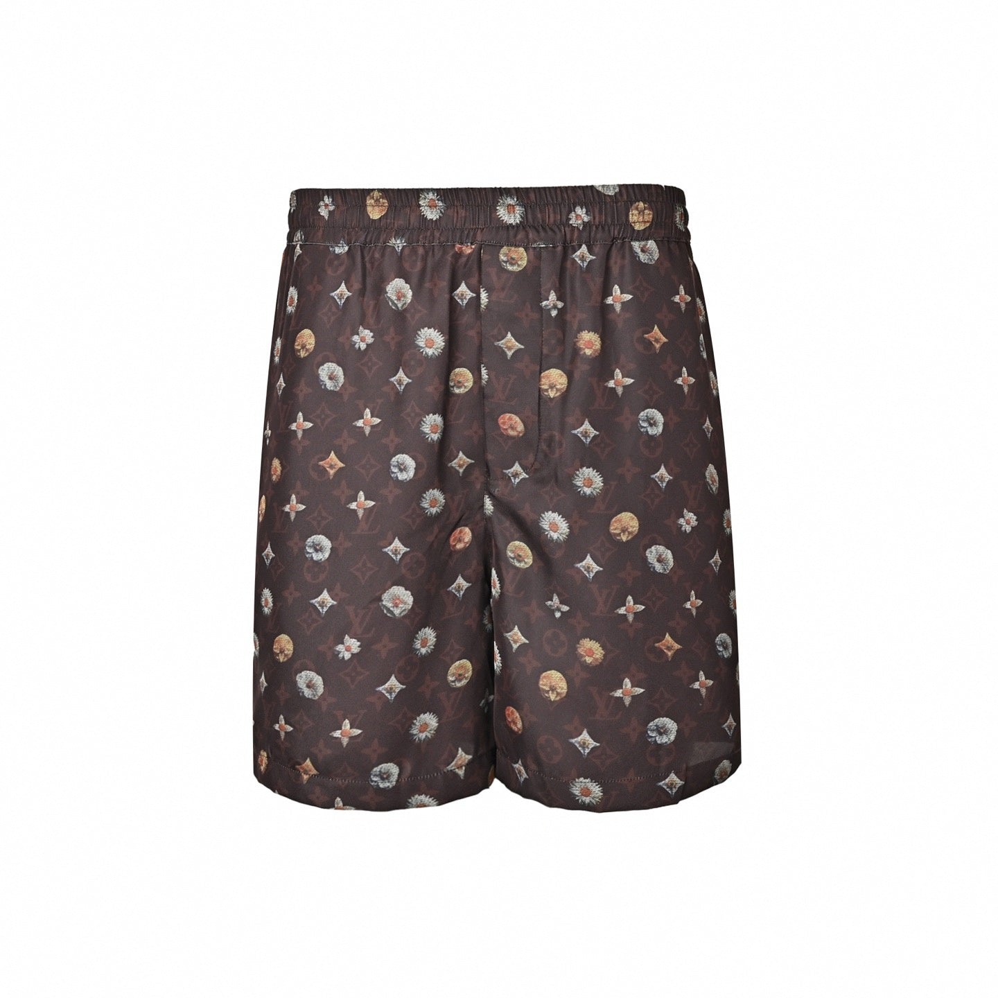 Floral Monogram Athletic Shorts