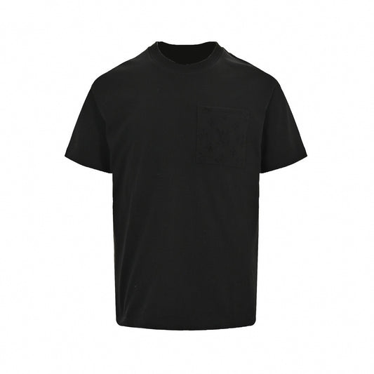 Monogram Shadow Pocket T-Shirt | Black