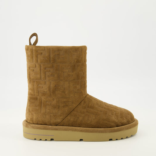 Brown Suede Après Ski Boots