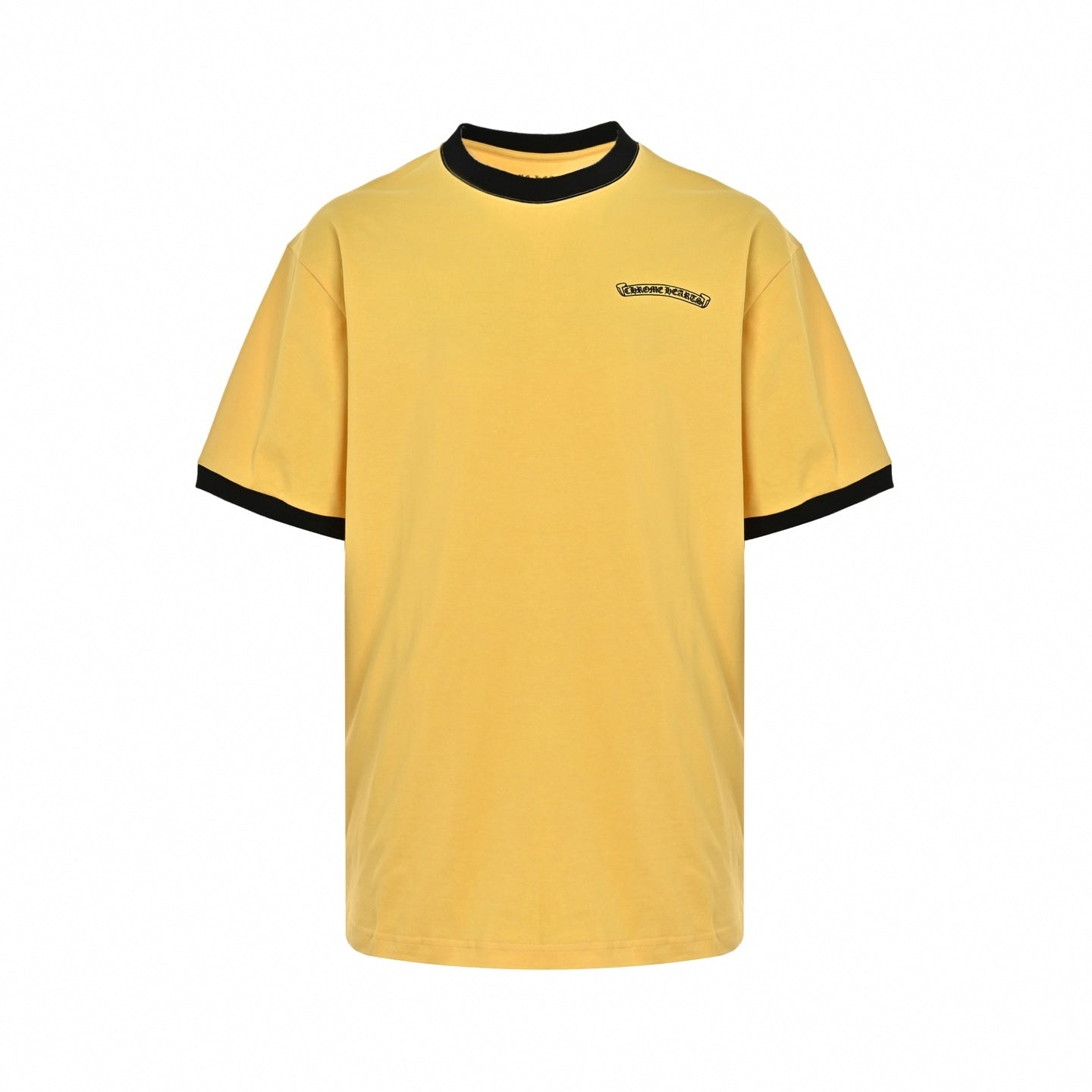 Horseshoe Logo Ringer T-Shirt | Yellow & Black