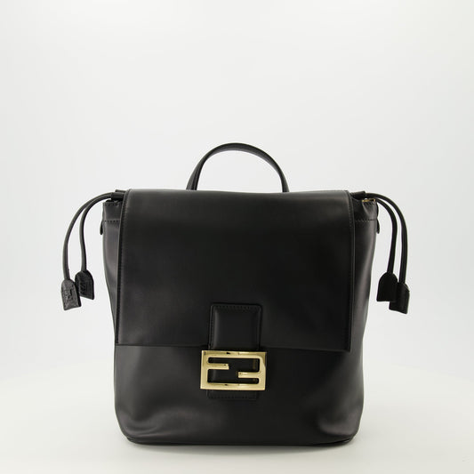 Black Leather Backpack