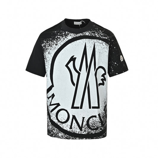 Distressed Splatter Logo T-Shirt | Black