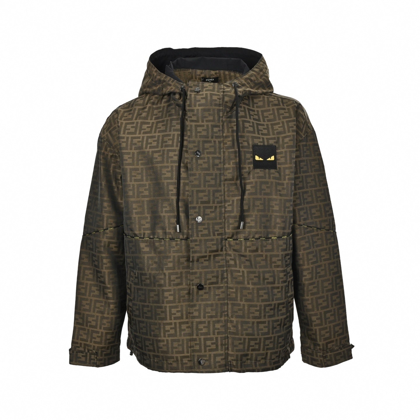 FF Monogram Bag Bugs Hooded Jacket | Brown