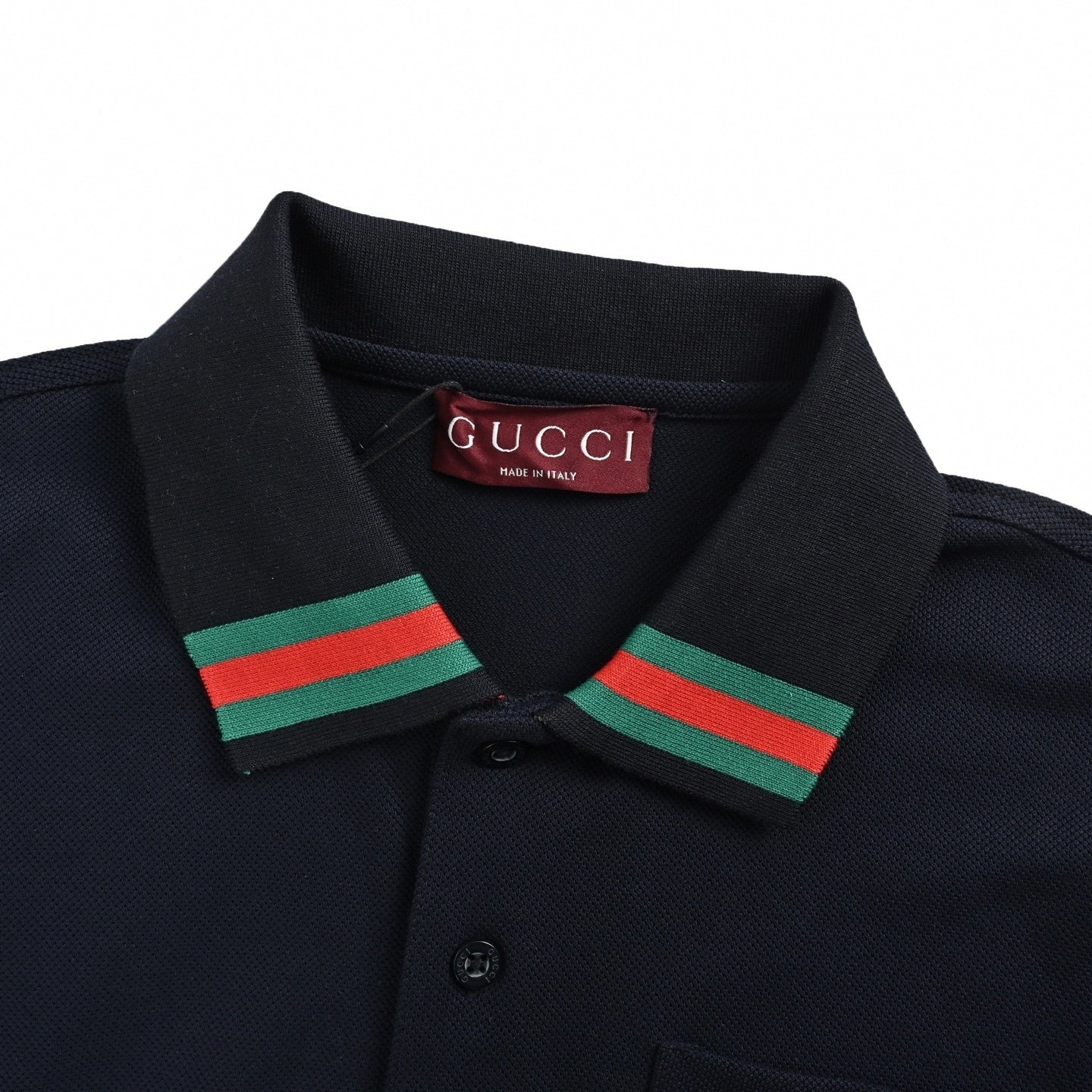 Web Stripe Collar Polo