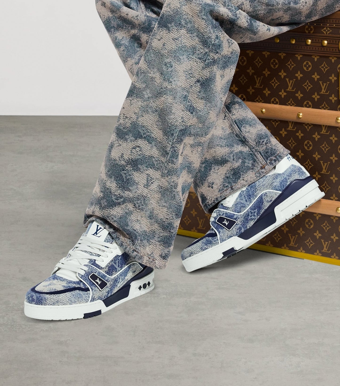 Denim LV Low-Top Sneakers