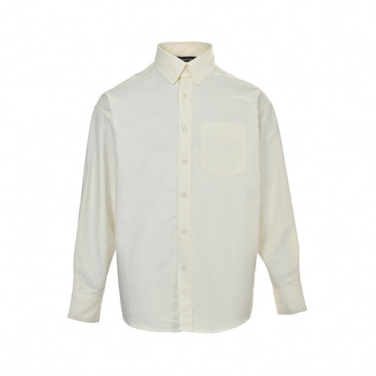 Logo Button-Down Shirt | White