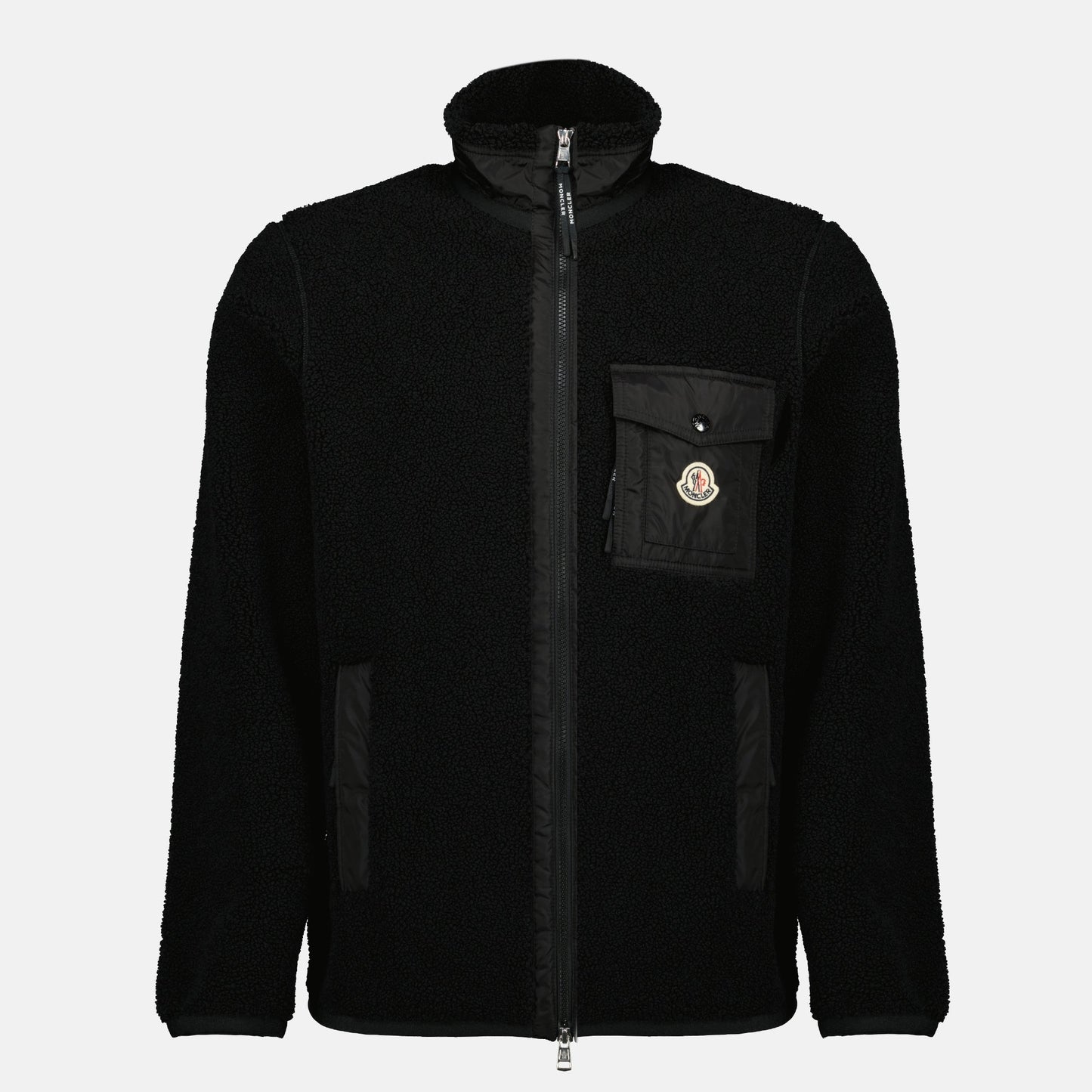 Black Teddy Zip Jacket