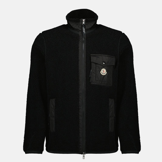 Black Teddy Zip Jacket