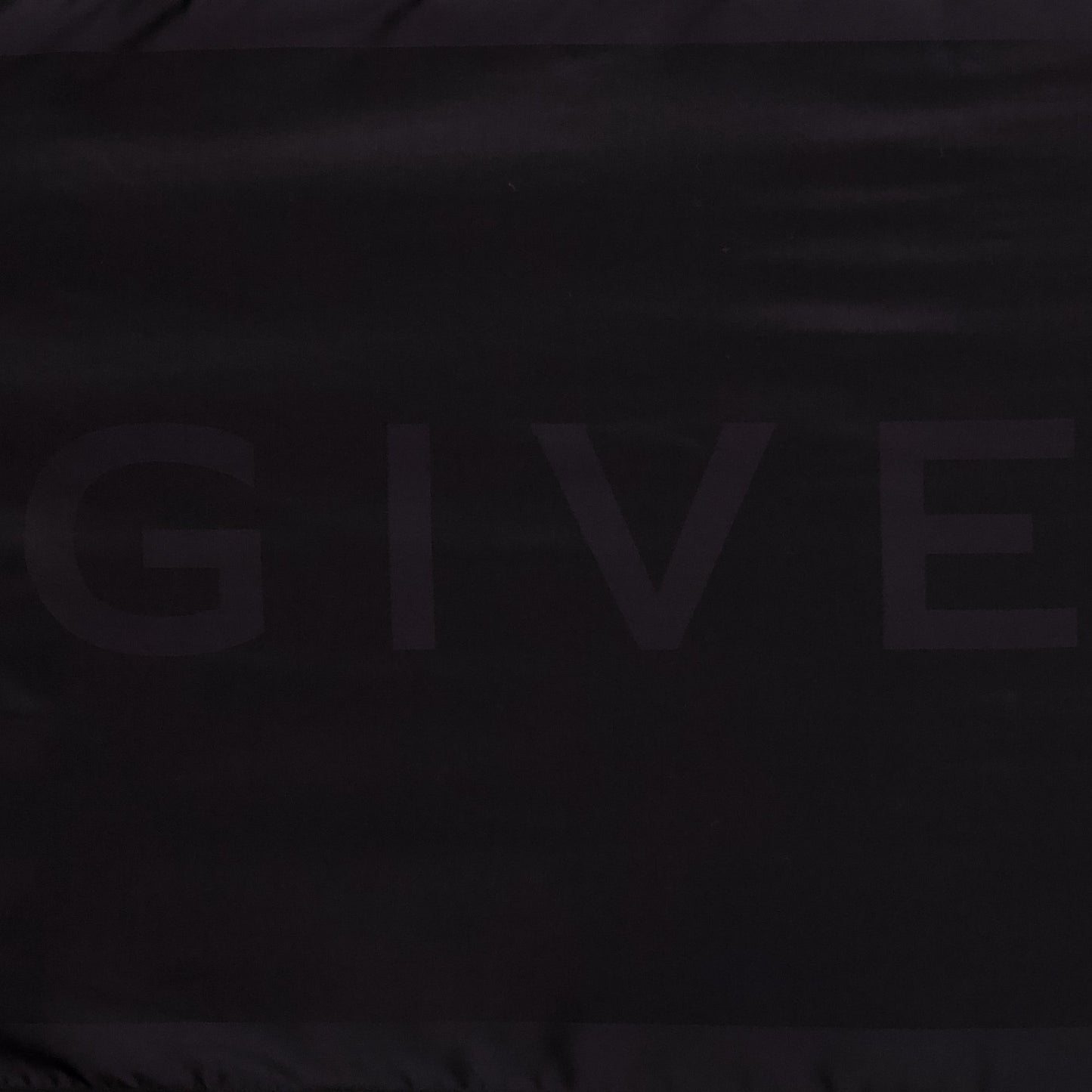 Black Silk and Wool Scarf