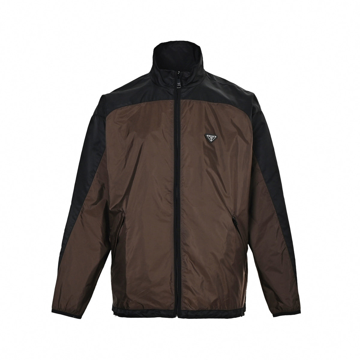 Reversible Colorblock Zip Windbreaker Jacket