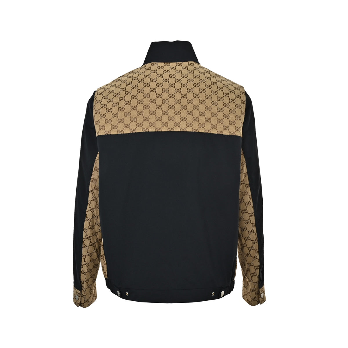 Mixed-Media GG Canvas Paneled Jacket