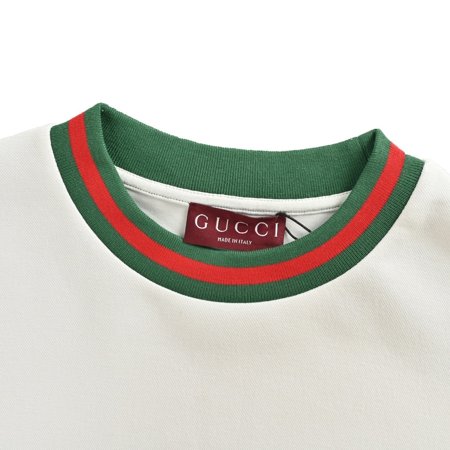 Embroidered Logo Web Trim Sweatshirt | White