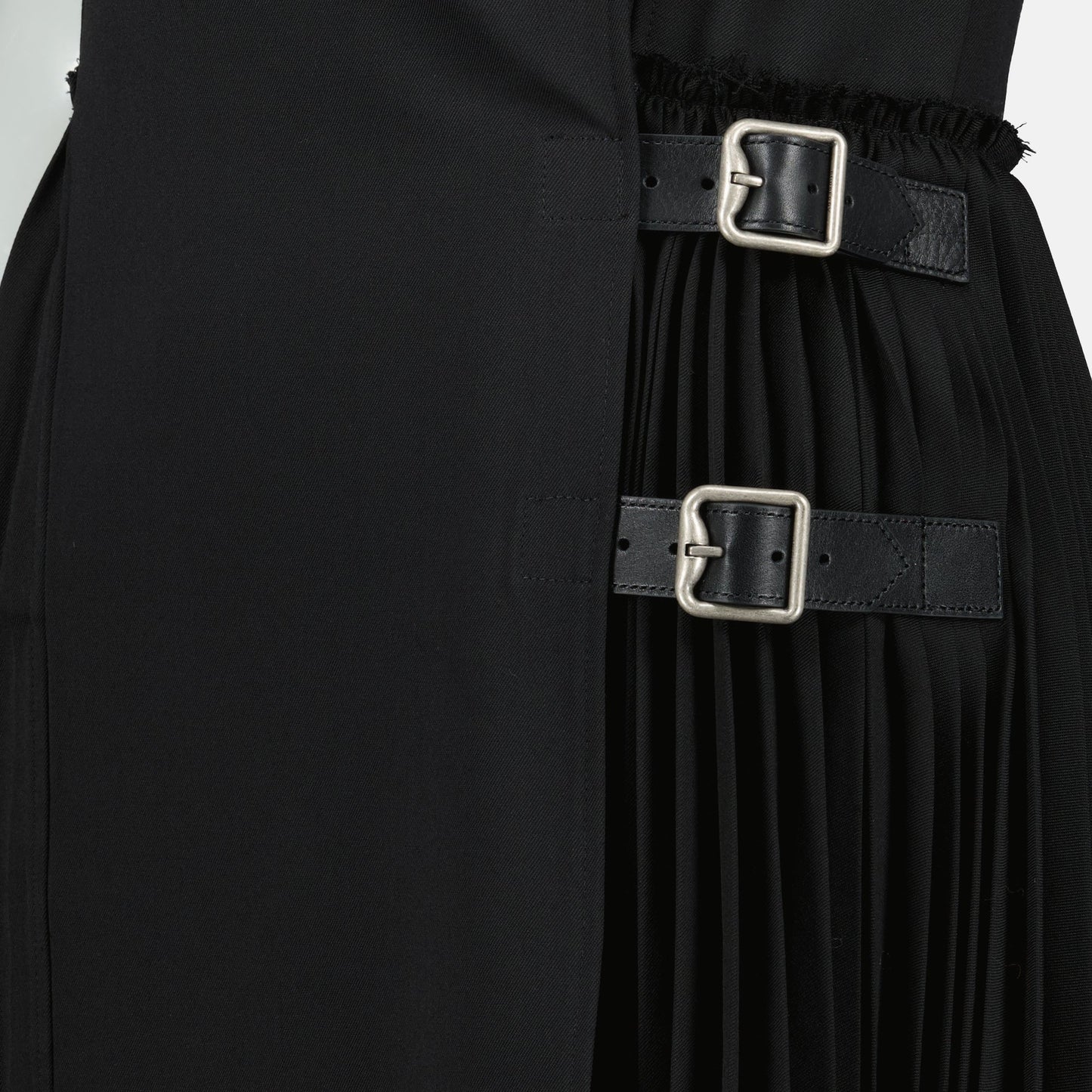 Black Wool Kilt Dress