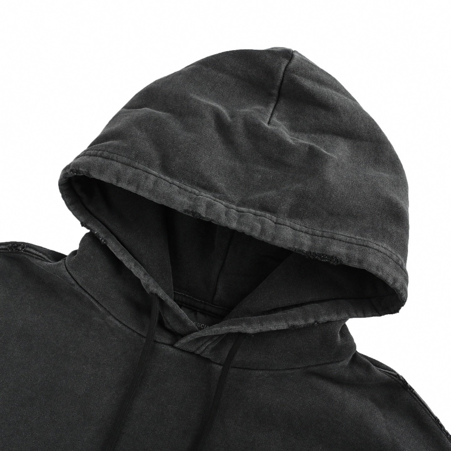 Tricolor 3D Logo Hoodie | Washed Black