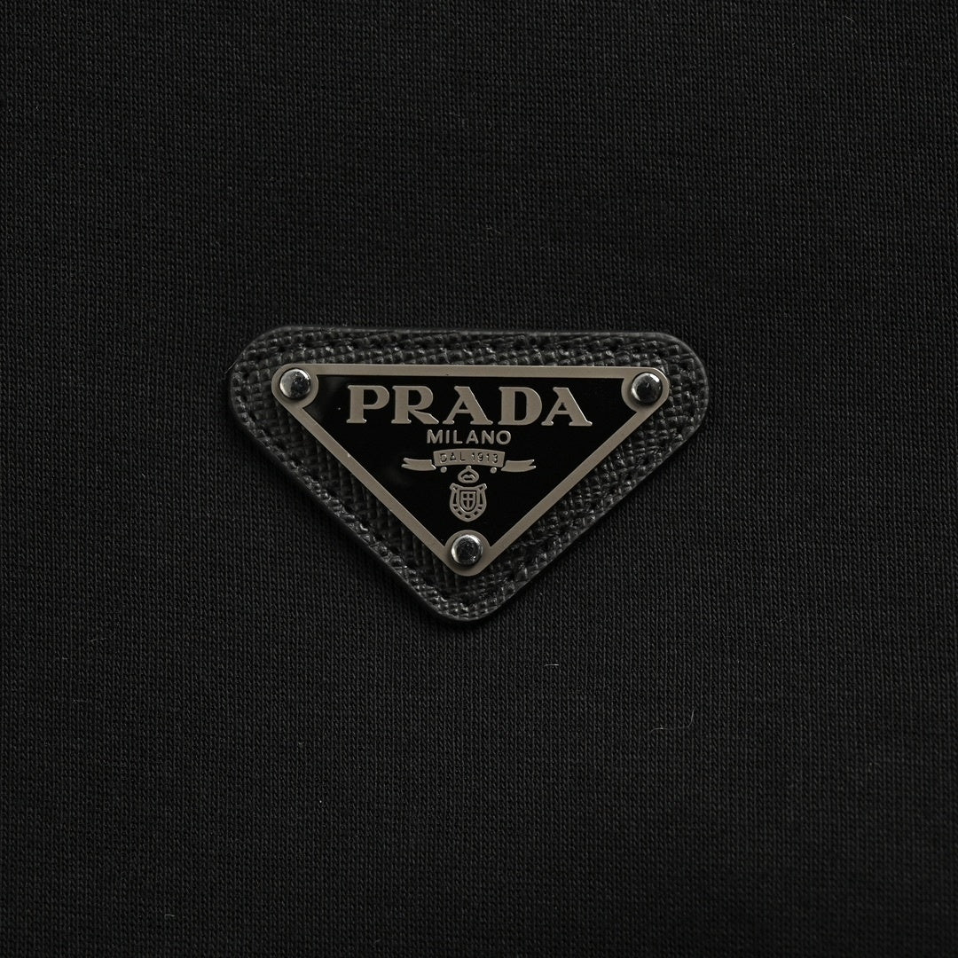 Panel Jersey Track Jacket | Black