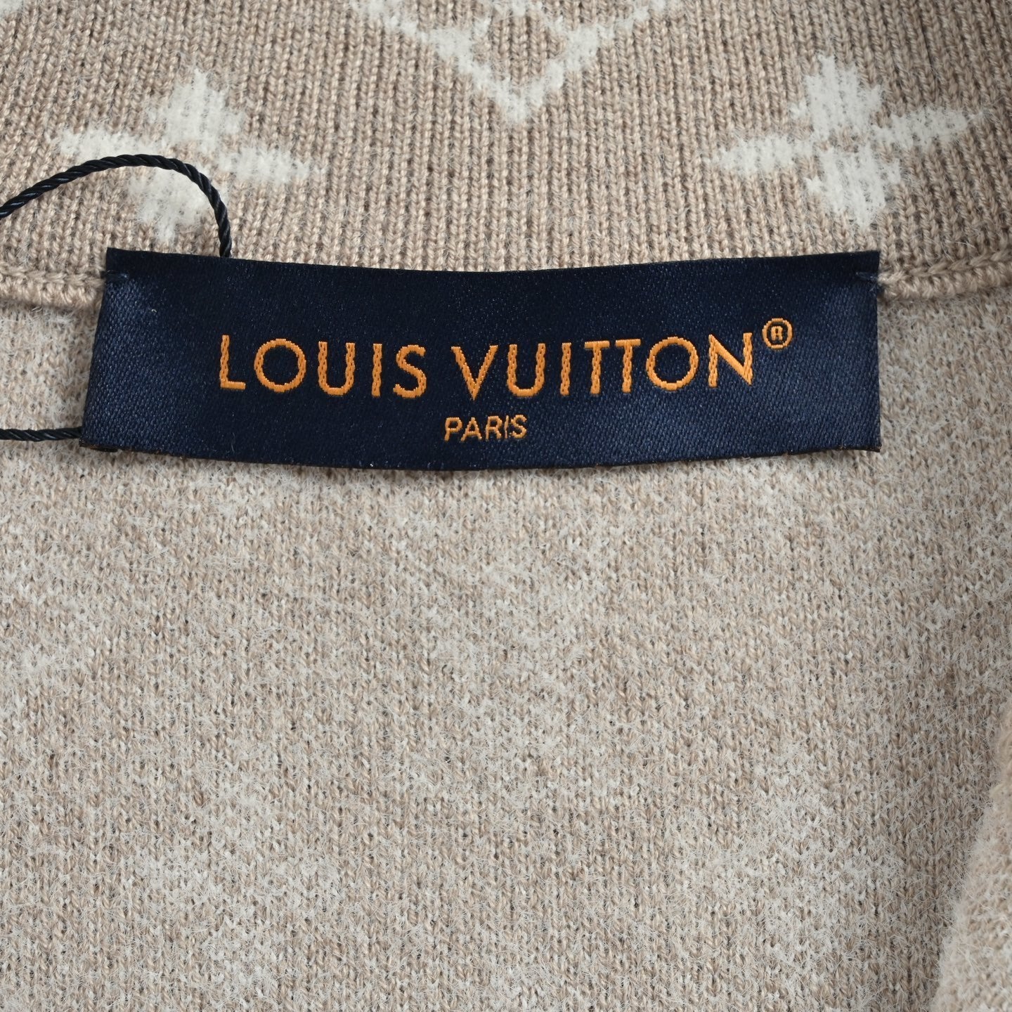 Monogram Jacquard Half-Zip Sweater