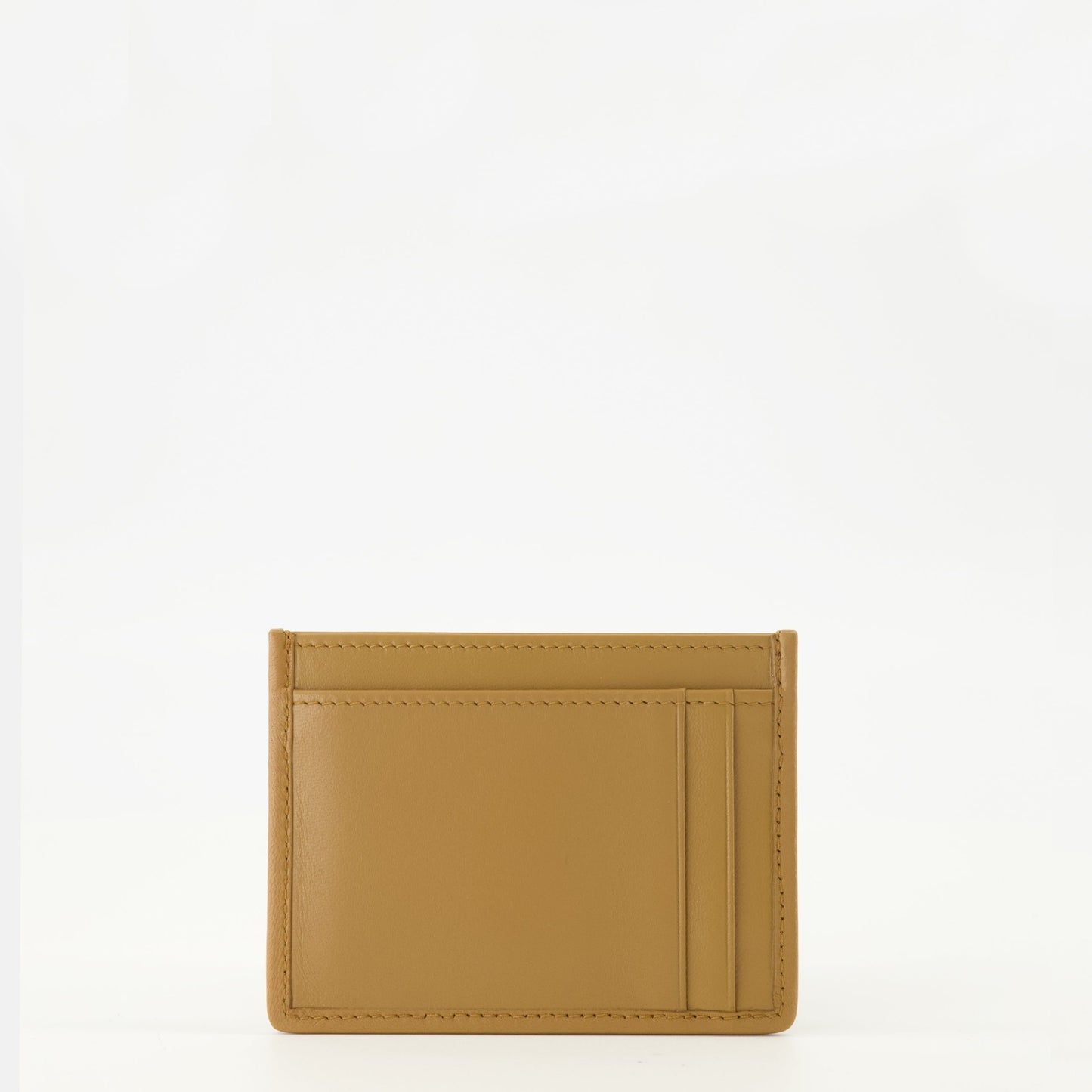 Quilted Brown Leather Card Holder