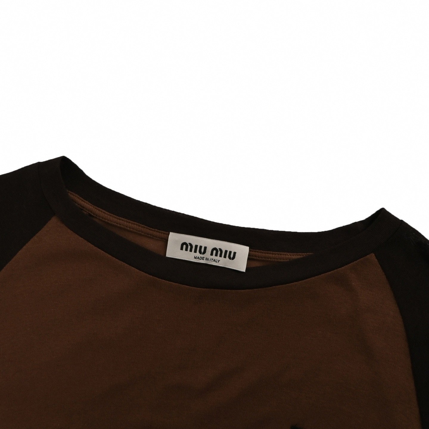 Contrast Raglan Long Sleeve | Brown