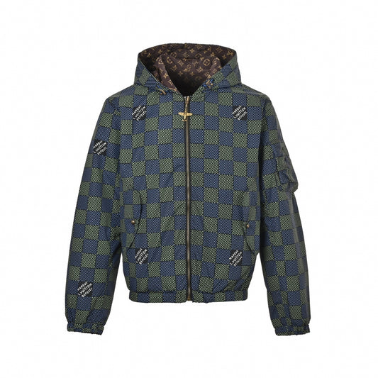 Reversible Damier & Monogram Windbreaker