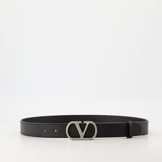 VLogo Leather Belt