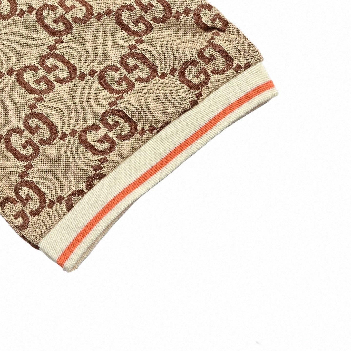 GG Monogram Polo Shirt | Camel & Brown
