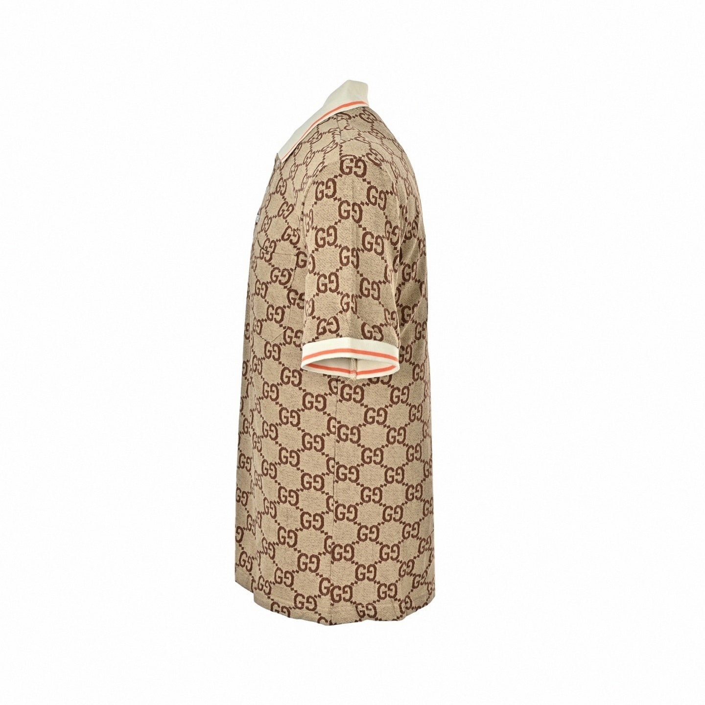GG Monogram Polo Shirt | Camel & Brown
