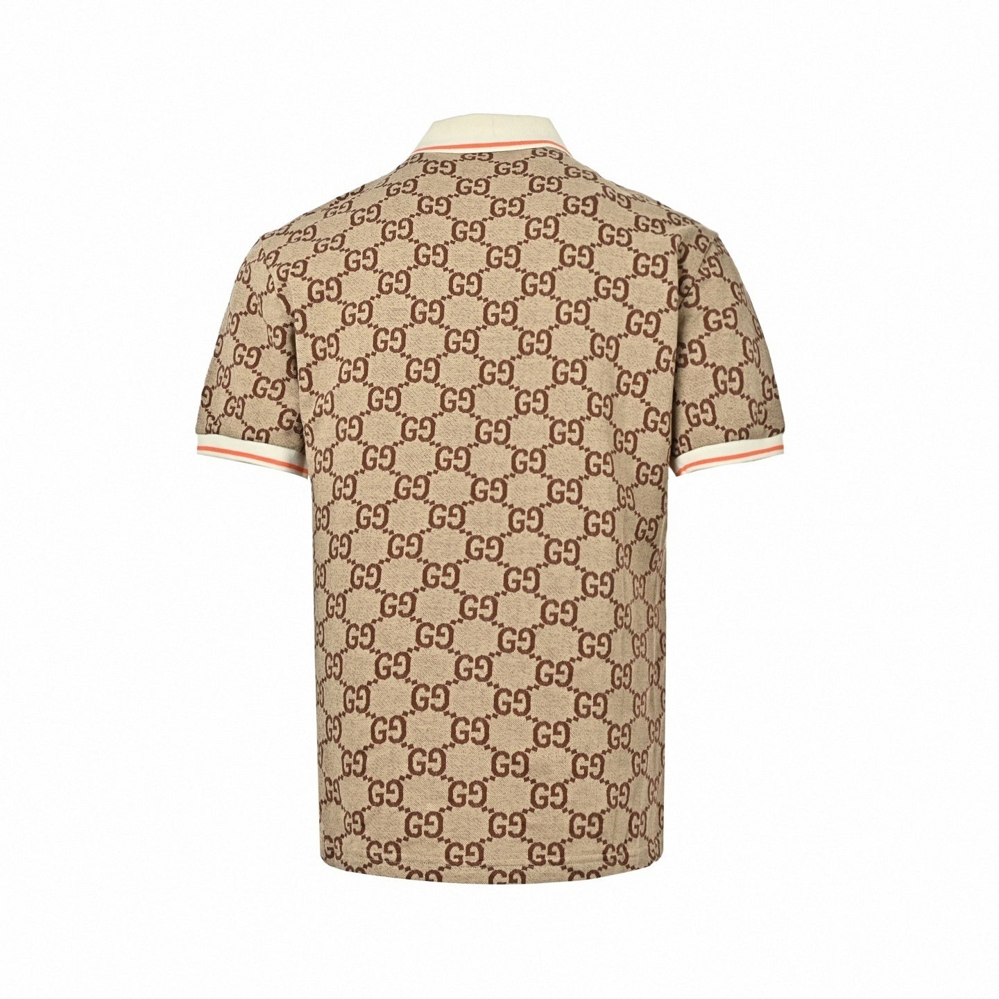 GG Monogram Polo Shirt | Camel & Brown
