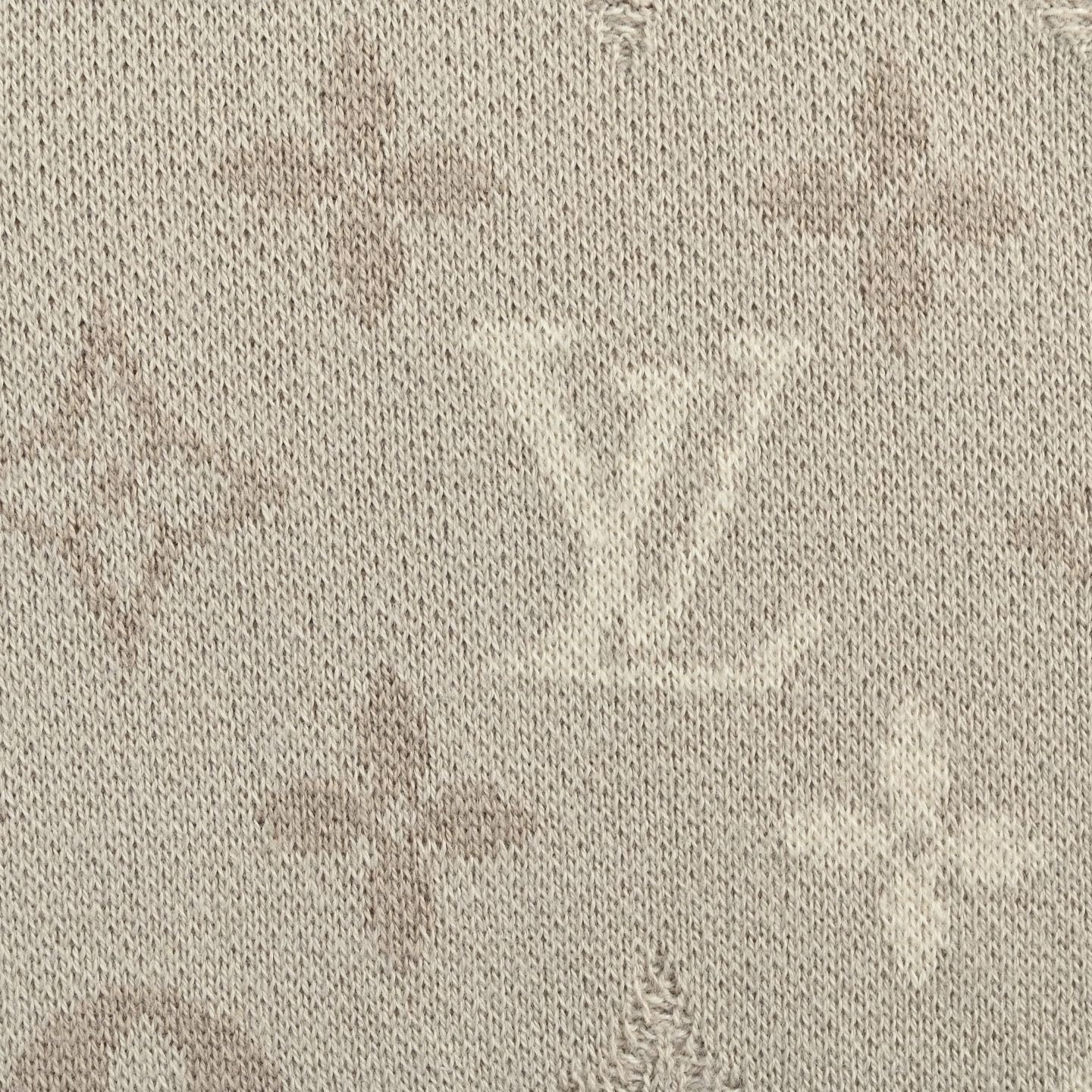 Monogram Jacquard Knit T-Shirt - Beige