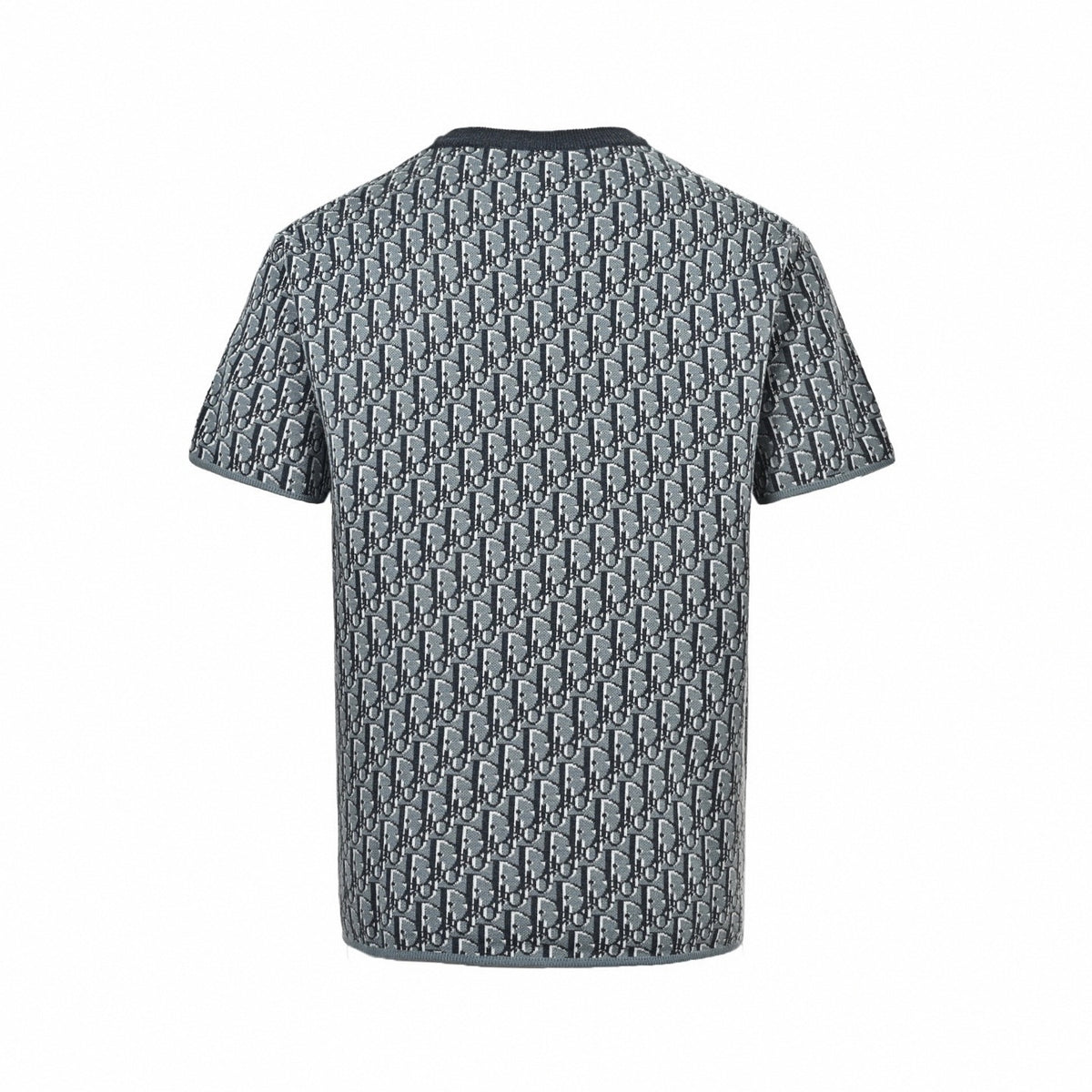 Slate Blue Oblique Jacquard Tee
