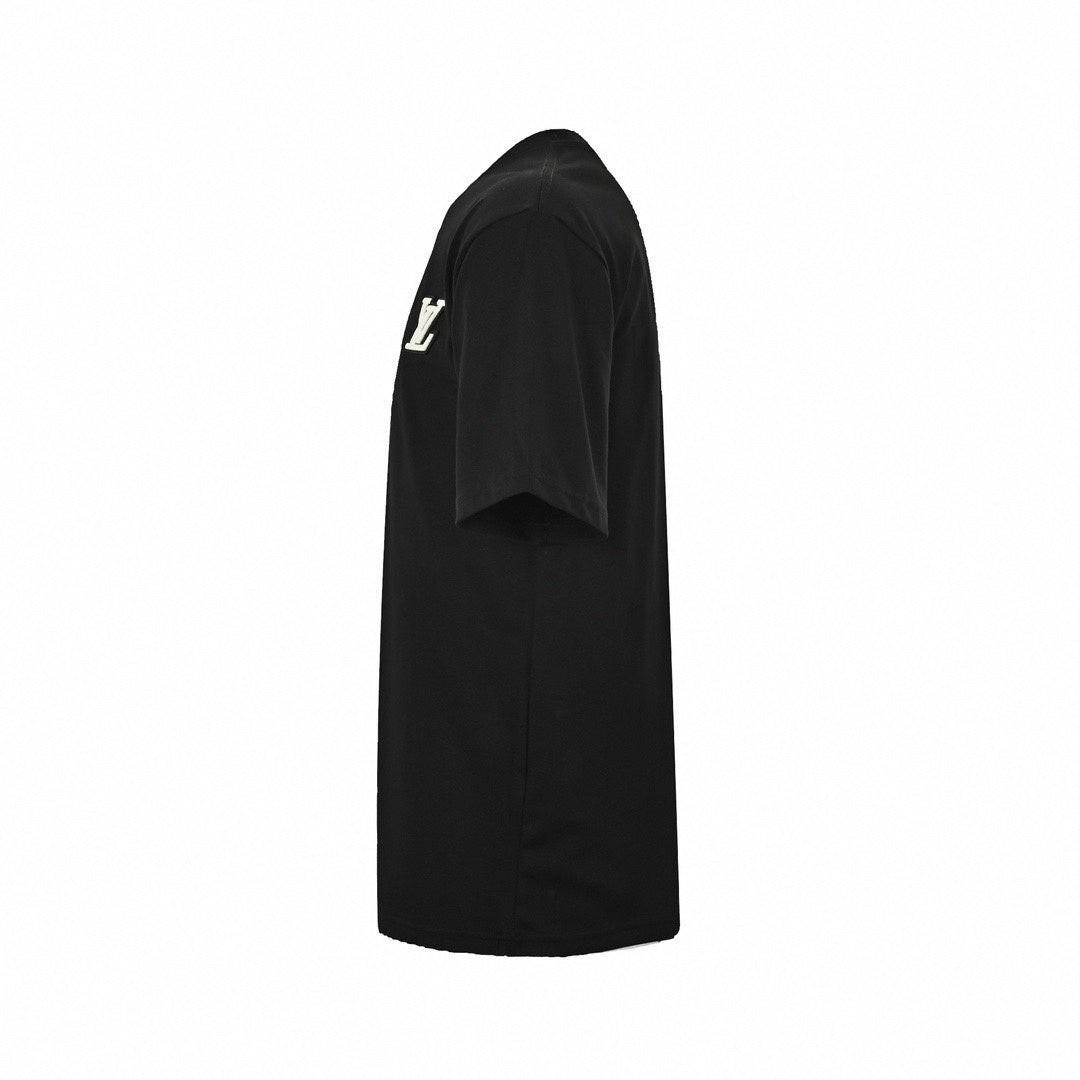 Raised LV Patch T-Shirt - Black