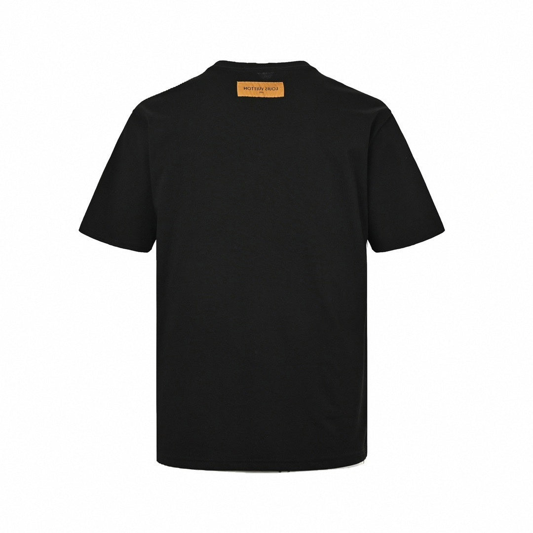 Raised LV Patch T-Shirt - Black