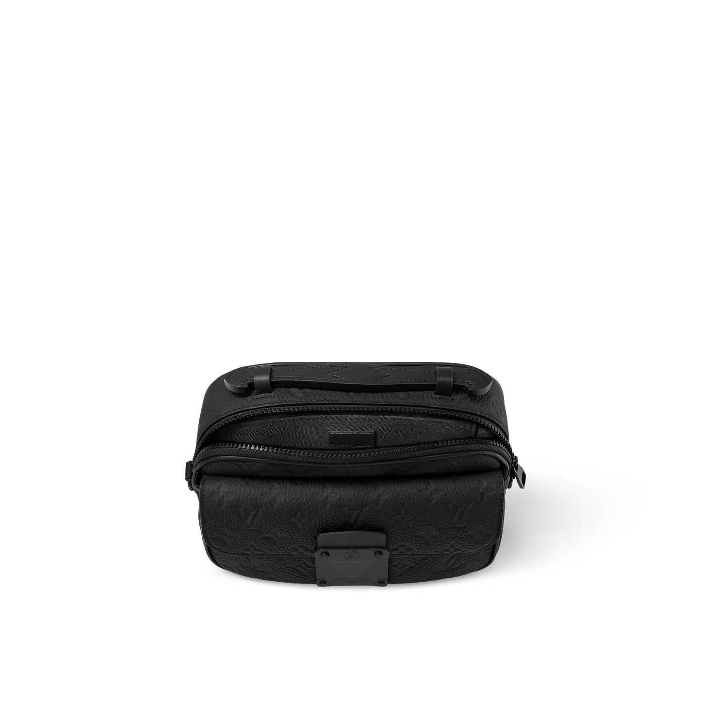 S-Lock Messenger Taurillon Monogram | Triple Black