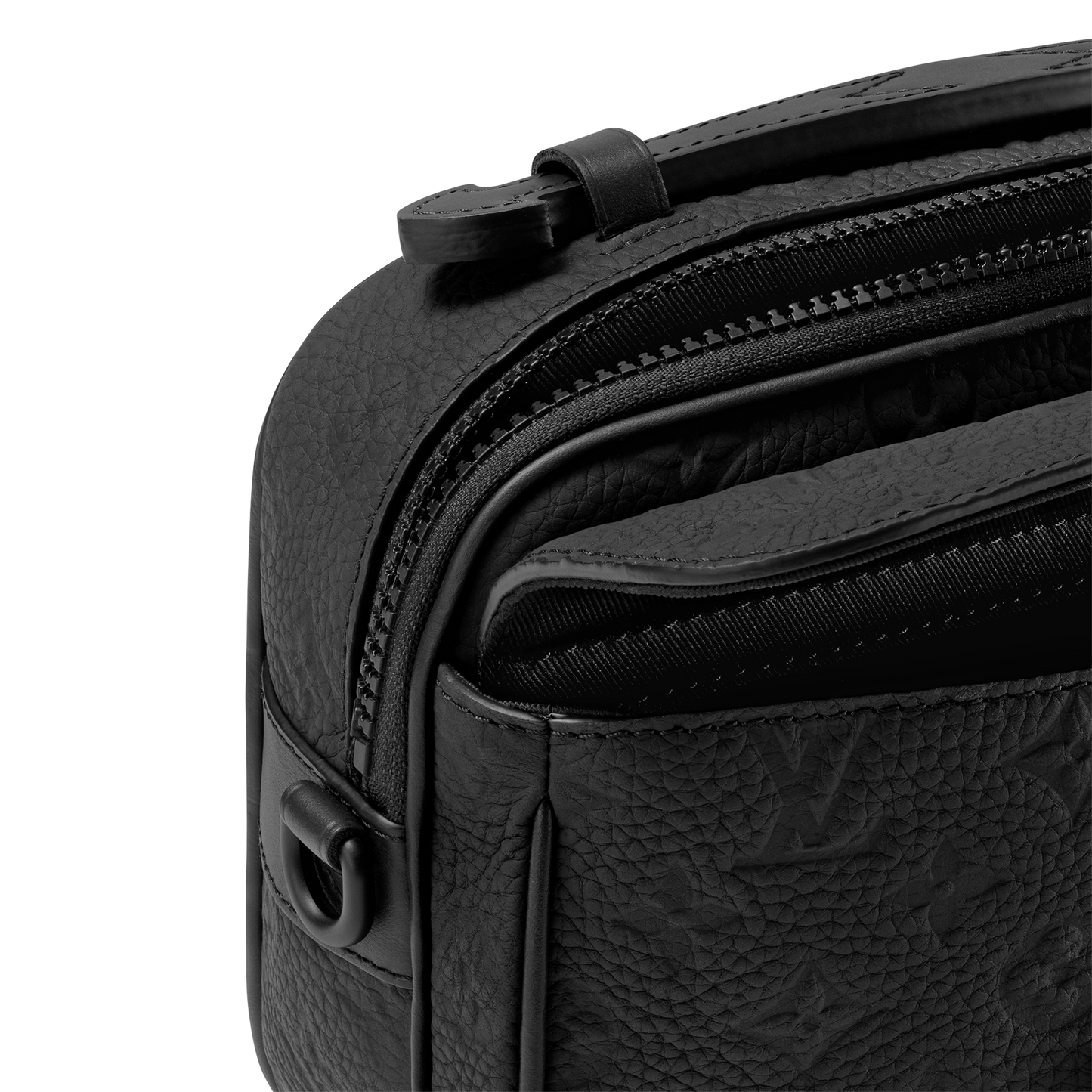 S-Lock Messenger Taurillon Monogram | Triple Black