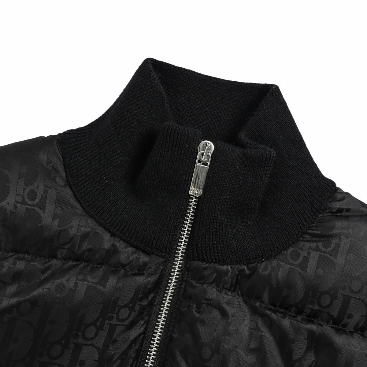 Oblique Monogram Down Cardigan | All-Black