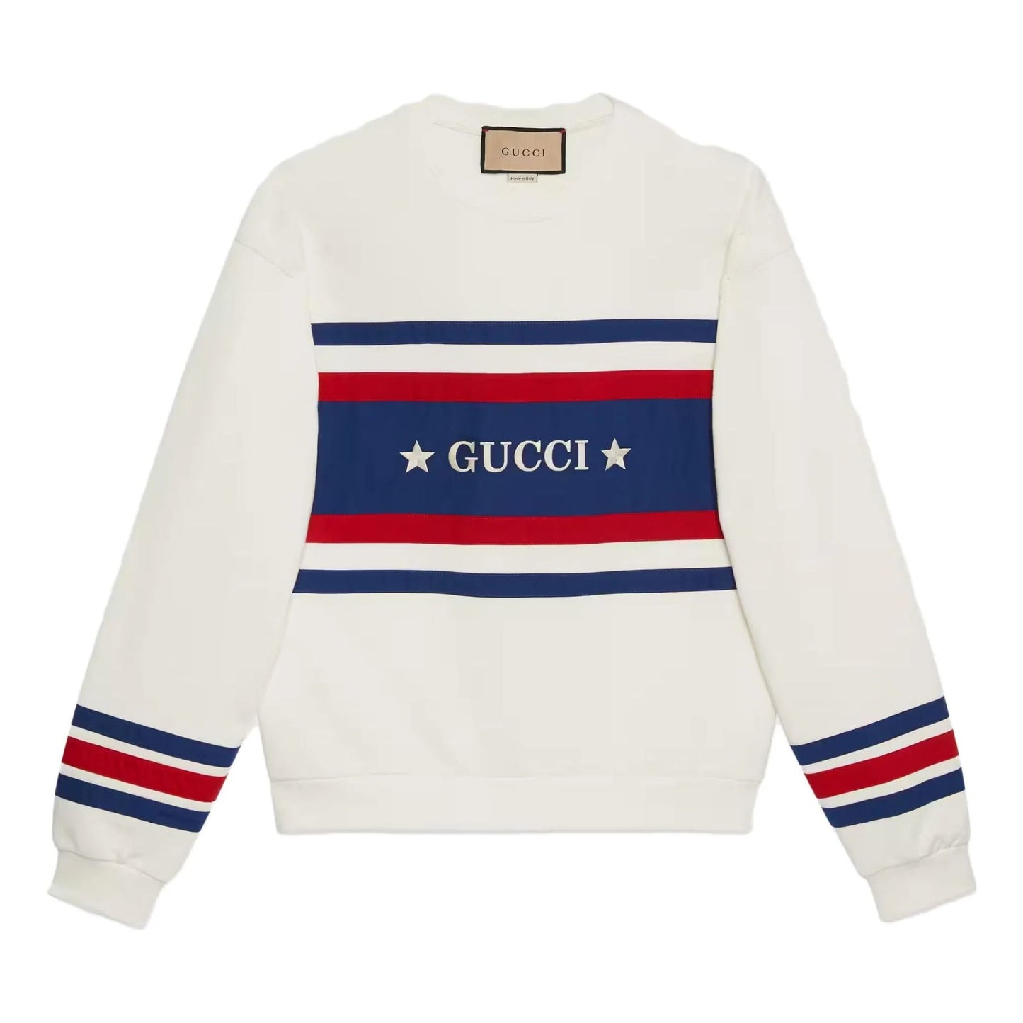 Vintage Star Logo Striped Sweatshirt