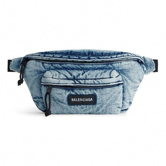 Padded Denim Belt Bag