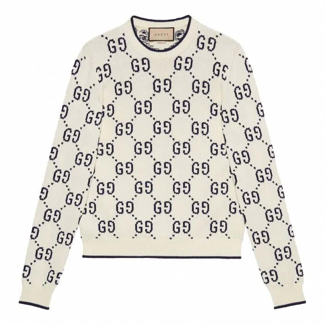 Cotton Wool Picot Trim Sweater