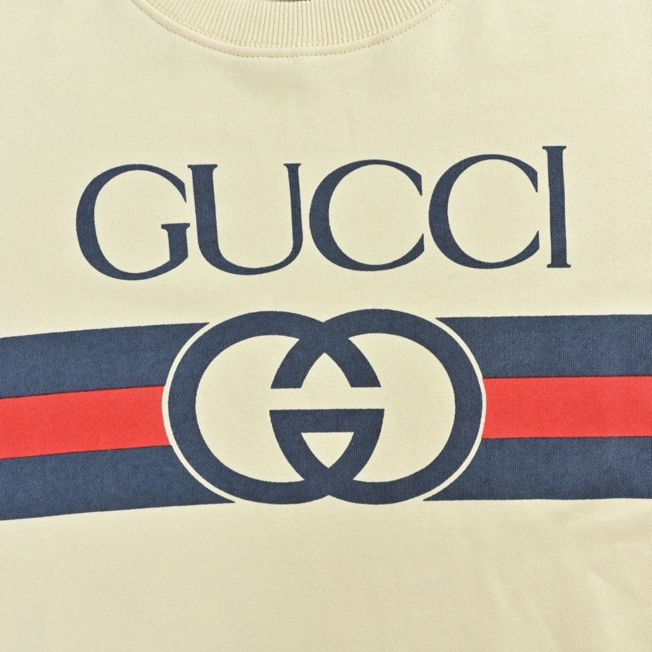 Web Stripe & Interlocking G Crewneck Sweatshirt