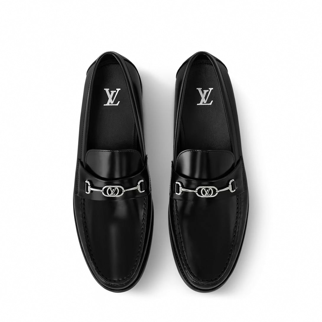 Polished Calfskin LV Link Loafer