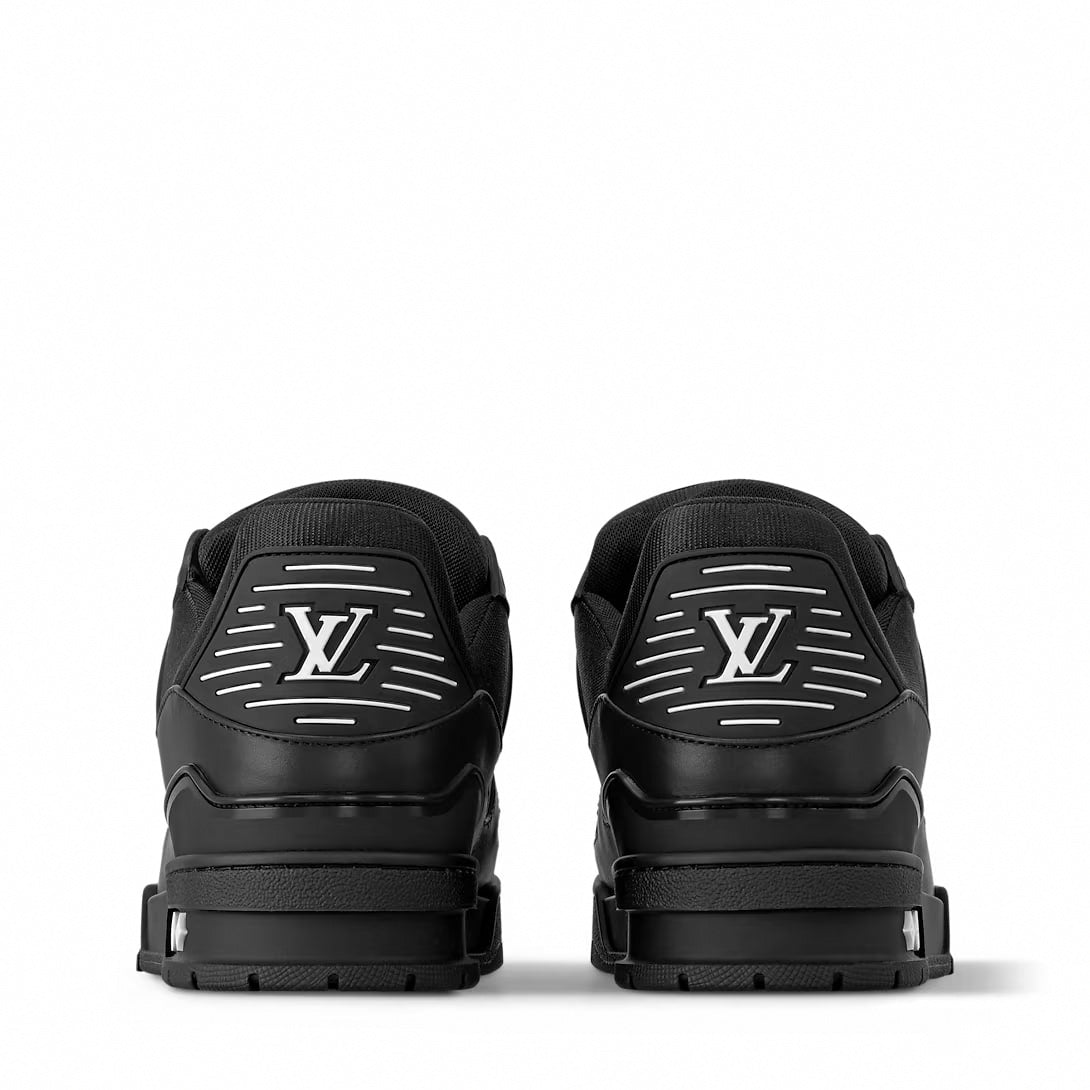 Contrast-Lace Embossed LV Trainer